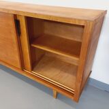 Vintage row in light oak wood from the 60s