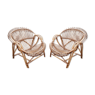 Rattan chairs 1960