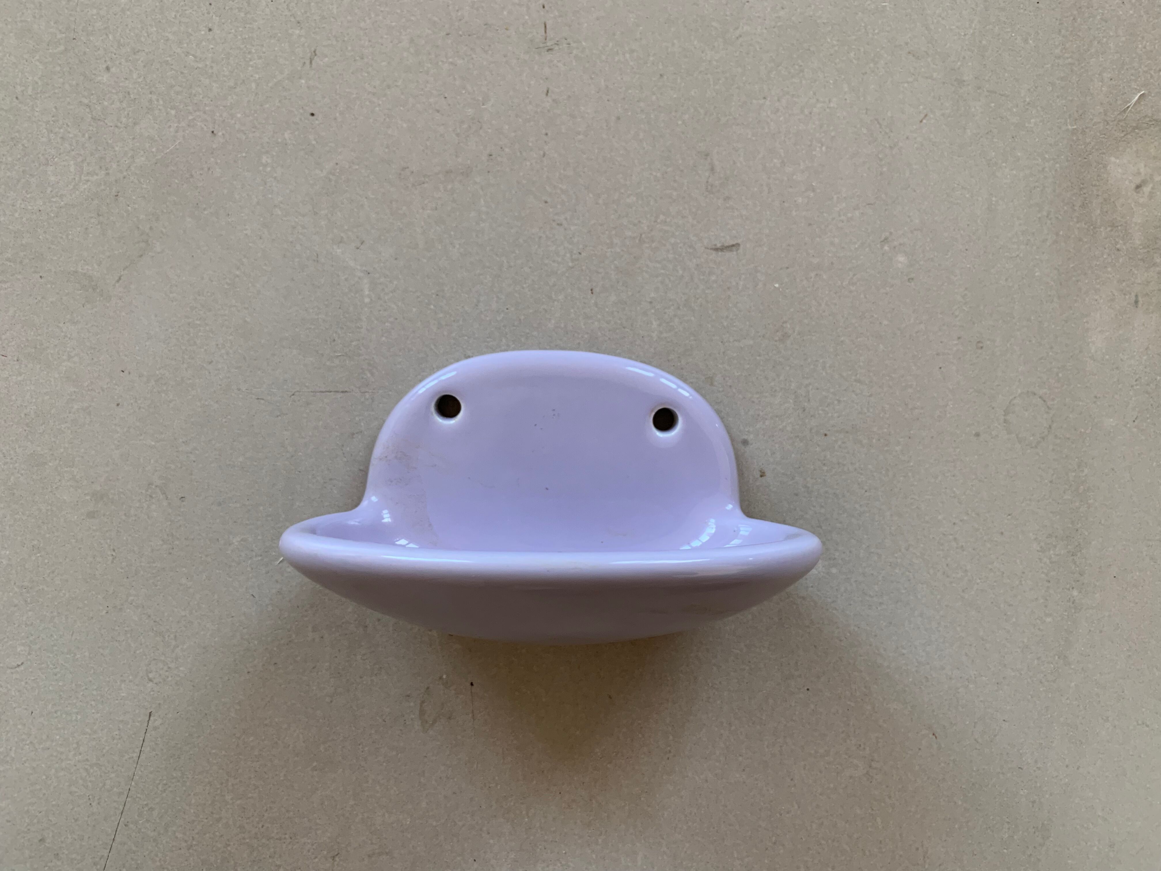 Vintage wall-mounted soap holder