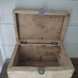 Wooden box aero-gummed chest storage deco