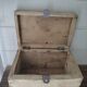 Wooden box aero-gummed chest storage deco