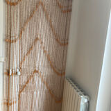 Rideau perles bois vintage