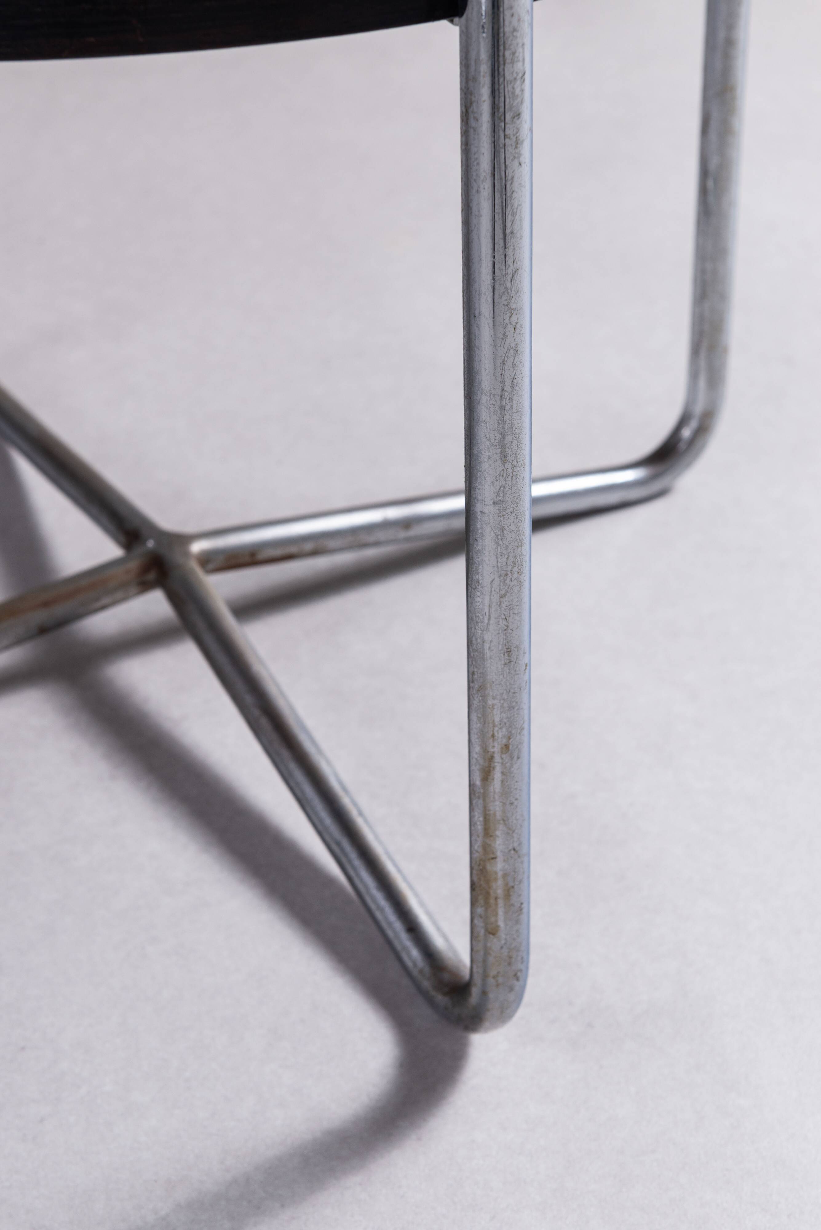 Thonet coffee table with tubular frame