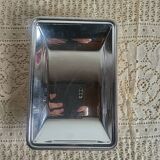 Rectangular metal silver-plated tray