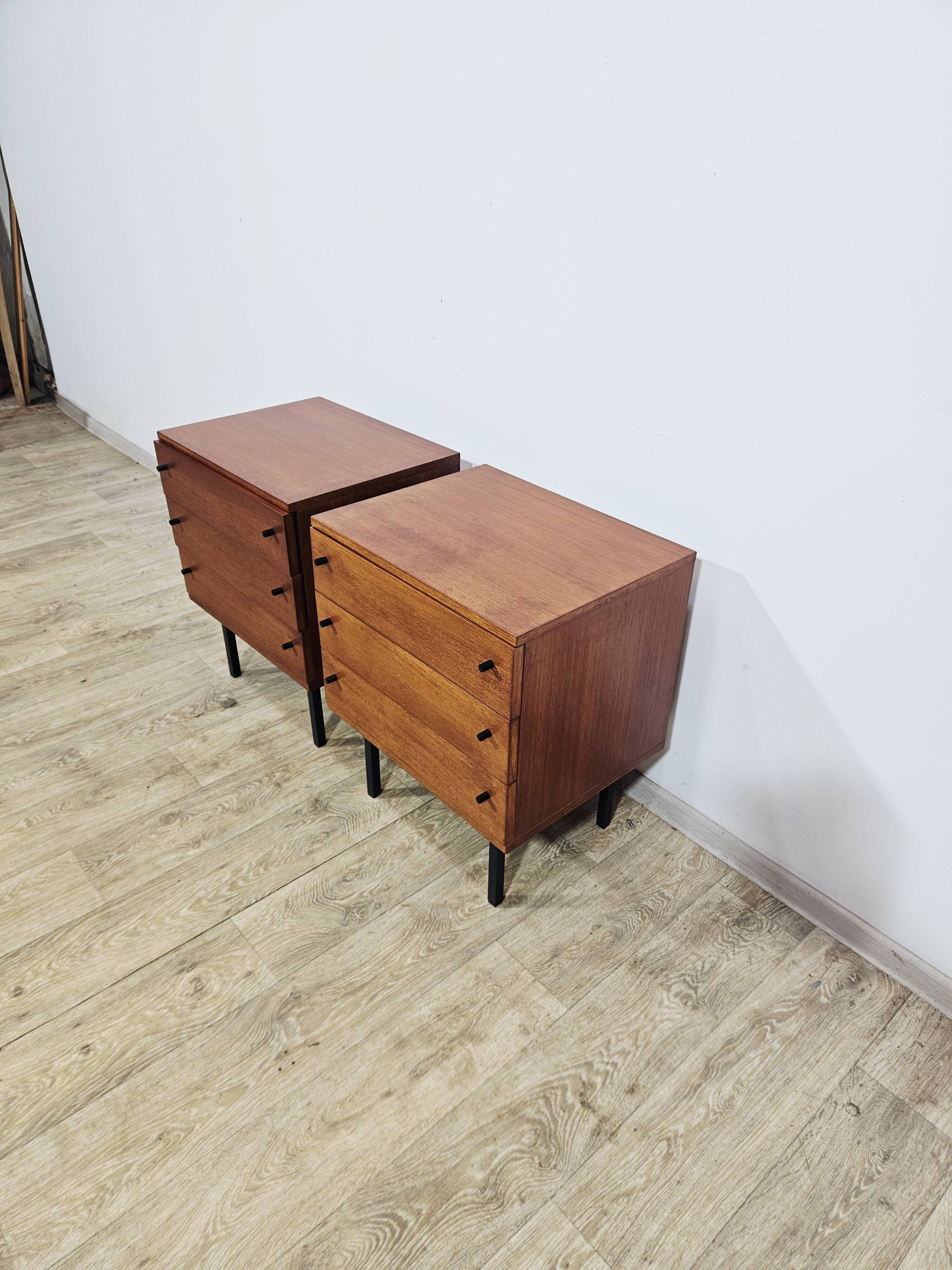 A pair of side cabinets, designed by Günter Renkel for REGO / Twen, Germany