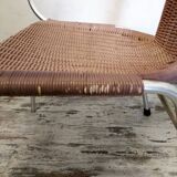 Stackable patio armchairs