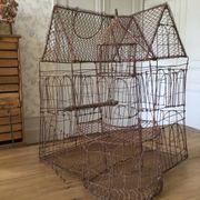 Handmade wire birdcage
