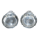 Pair of sterling silver biscuit dishes by Webster circa 1950.