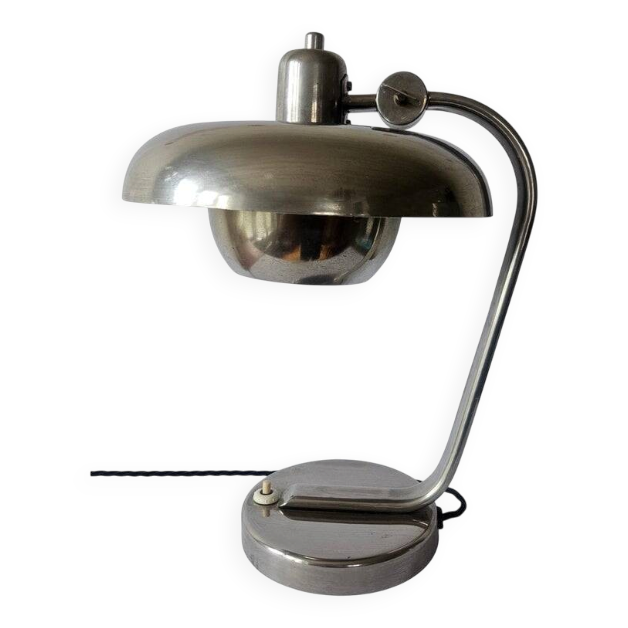 Rare Bauhaus Chrome Table Lamp, Franta Anyz, Functionalism, Art Deco, 1930s
