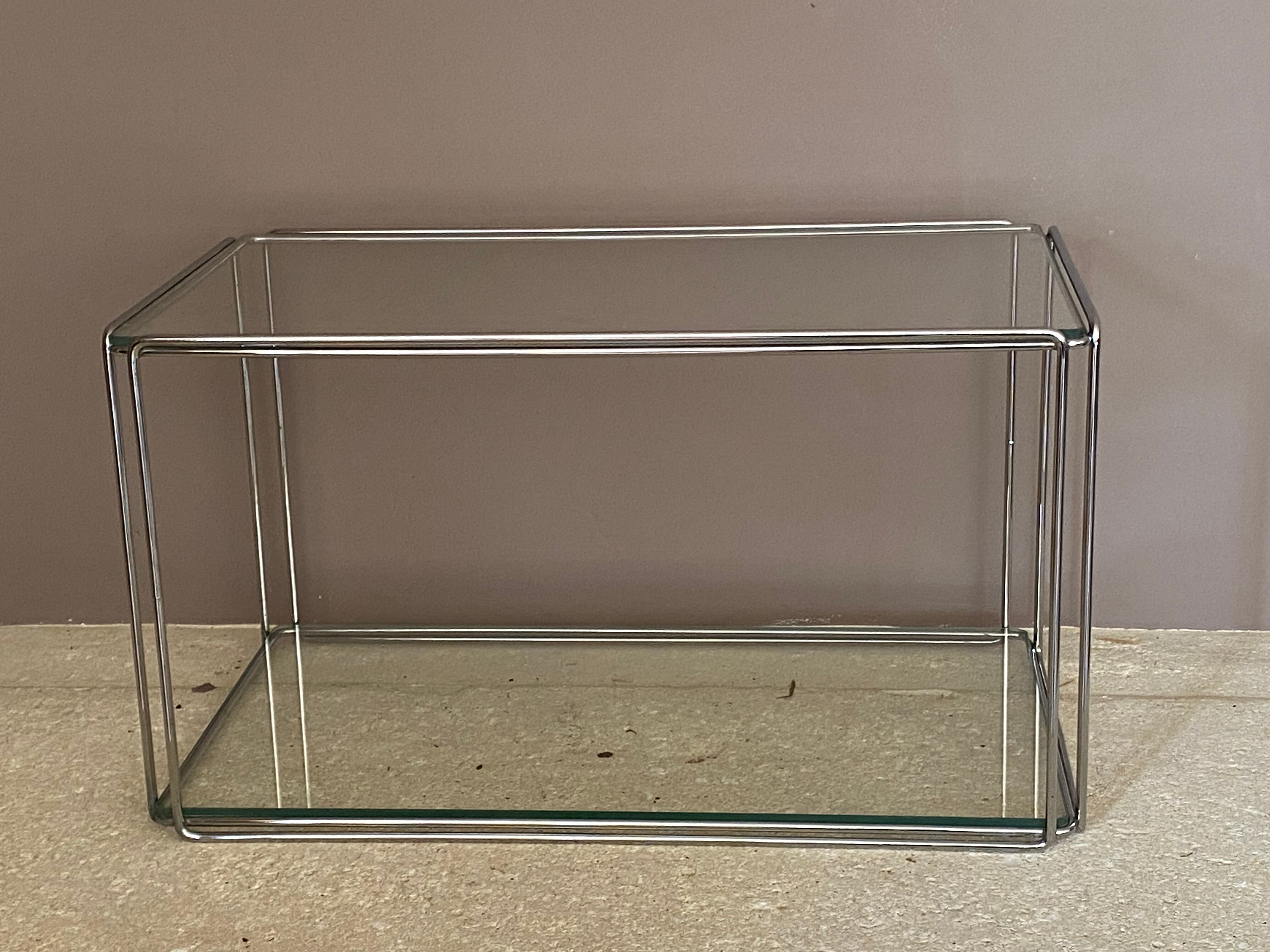 Max Sauze design table, rectangular bedside model, published by Isocèle