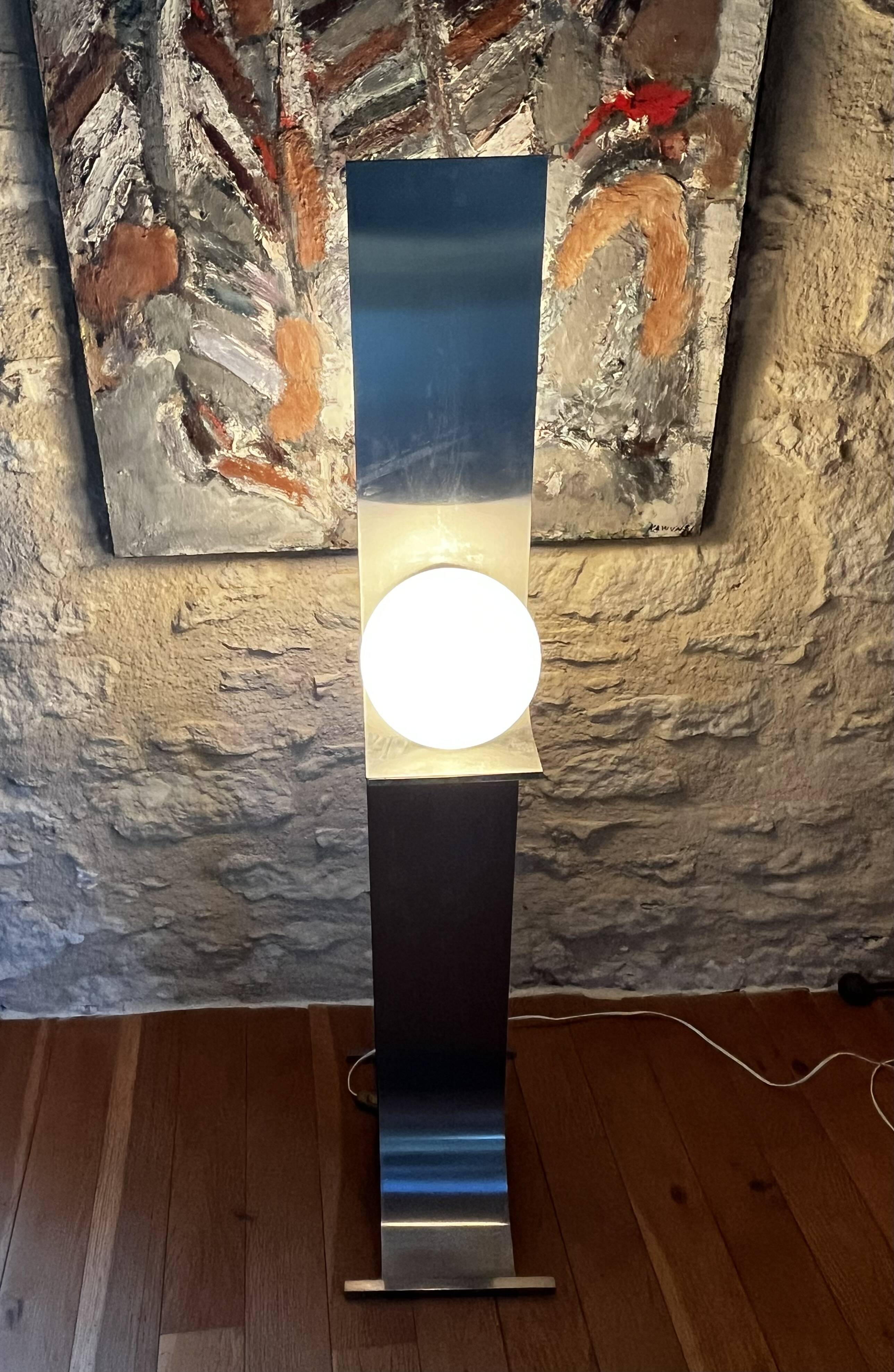 Brutalist floor lamp