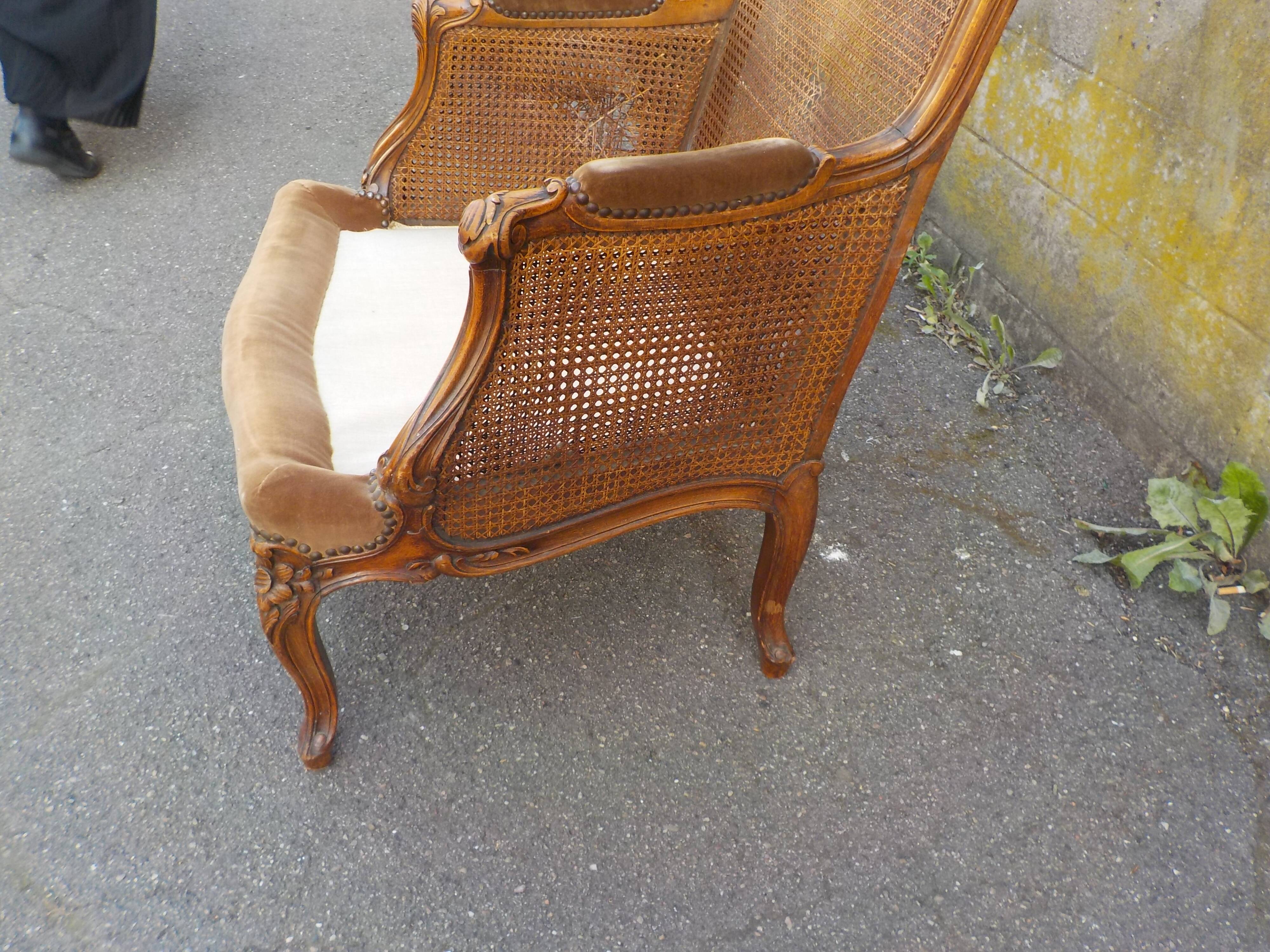 Fauteuil cannée style Louis XV