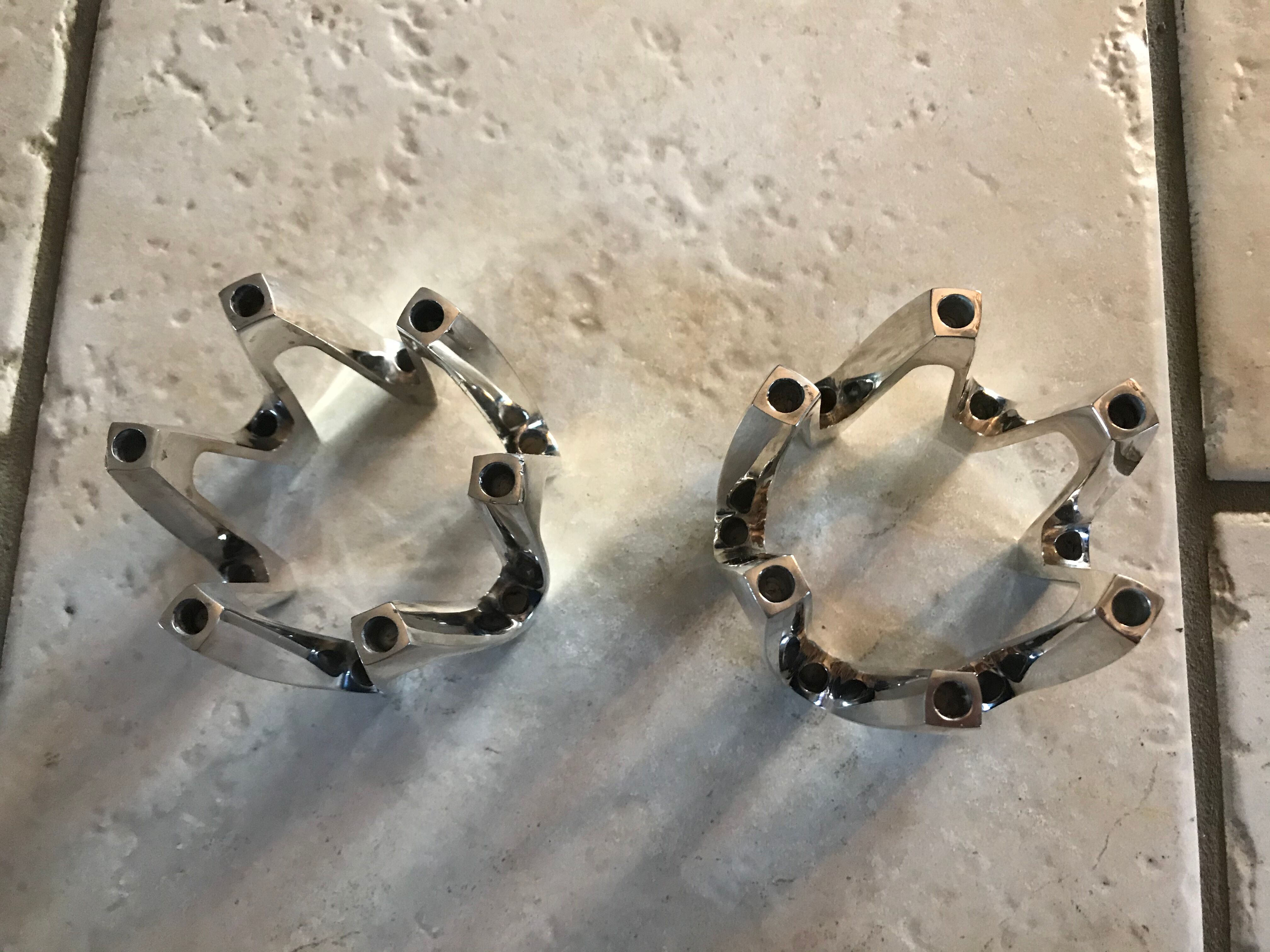 Pair of Scandinavian candlesticks Jean Harald QUISTGAARD