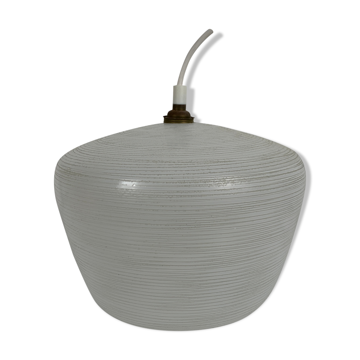 Suspension vintage en verre peint style 50 60 1950 1960