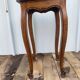 Antique louis xv style solid oak side table with curved legs vintage