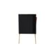 Mid-Century Style Italian Sideboard Made of Wood Brass and Colored Glass