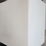 Lampe de table, bois exotique & alu brossé, design by natuzzi italy c1990
