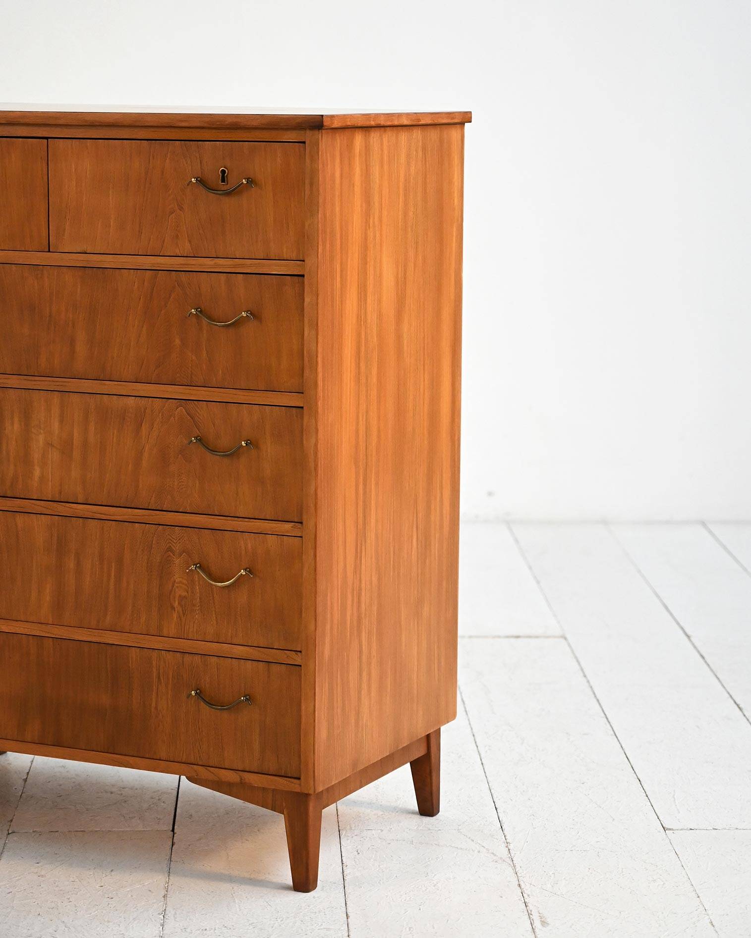 Scandinavian teak chest of drawers, 1960s