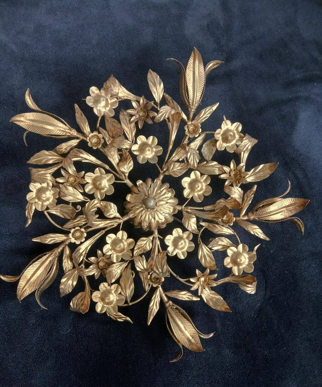 Ceiling light chandelier metal gold Italy style Hans Kogl