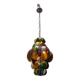 Murano glass multicolored wrought iron light pendant latern, 1950s