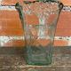 Vase Ancien Design Cascade Verre Bullé Vintage #C868