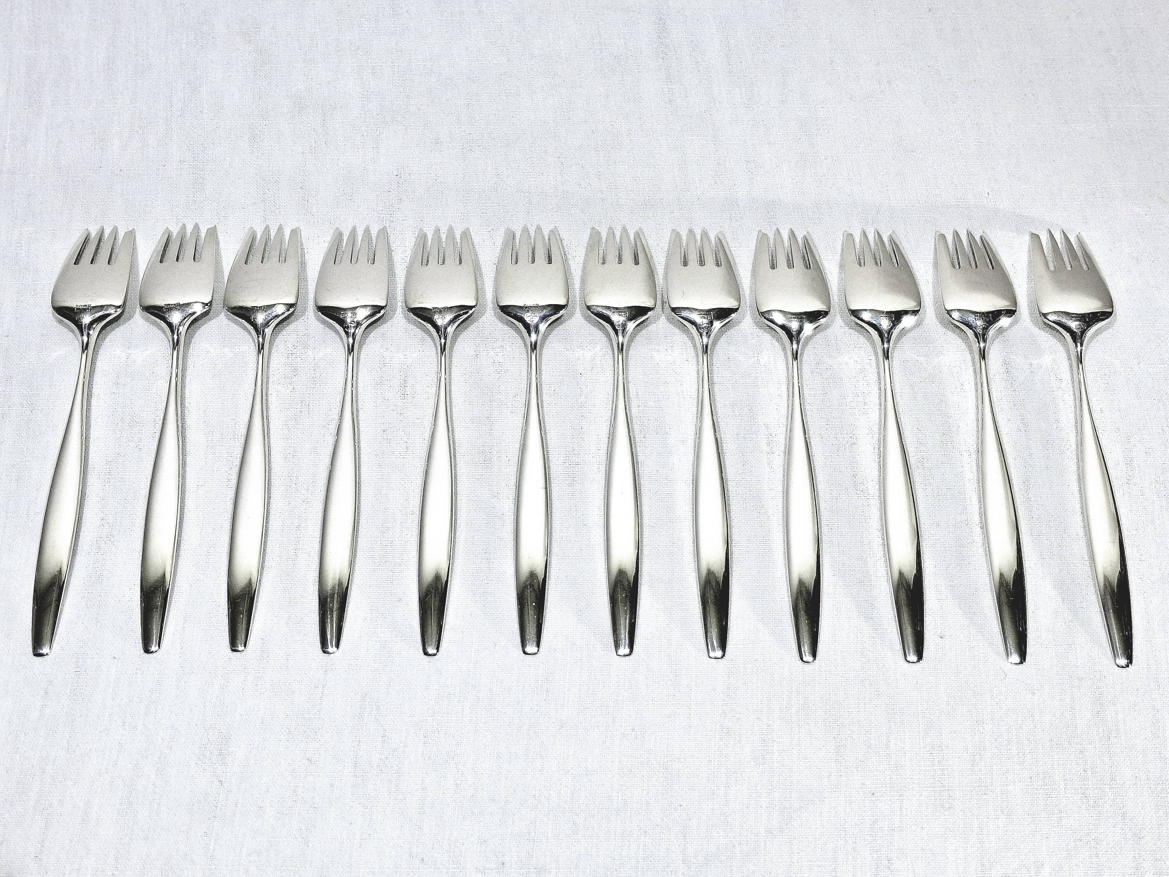 Georg jensen cutlery - cypress model - 133 pieces, sterling silver