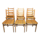 Set of 6 vintage Scandinavian chairs from the 60s/70s.