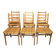 Set of 6 vintage Scandinavian chairs from the 60s/70s.