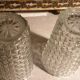 Pair of vintage diamond tip vases