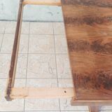 Art Deco table in burr walnut