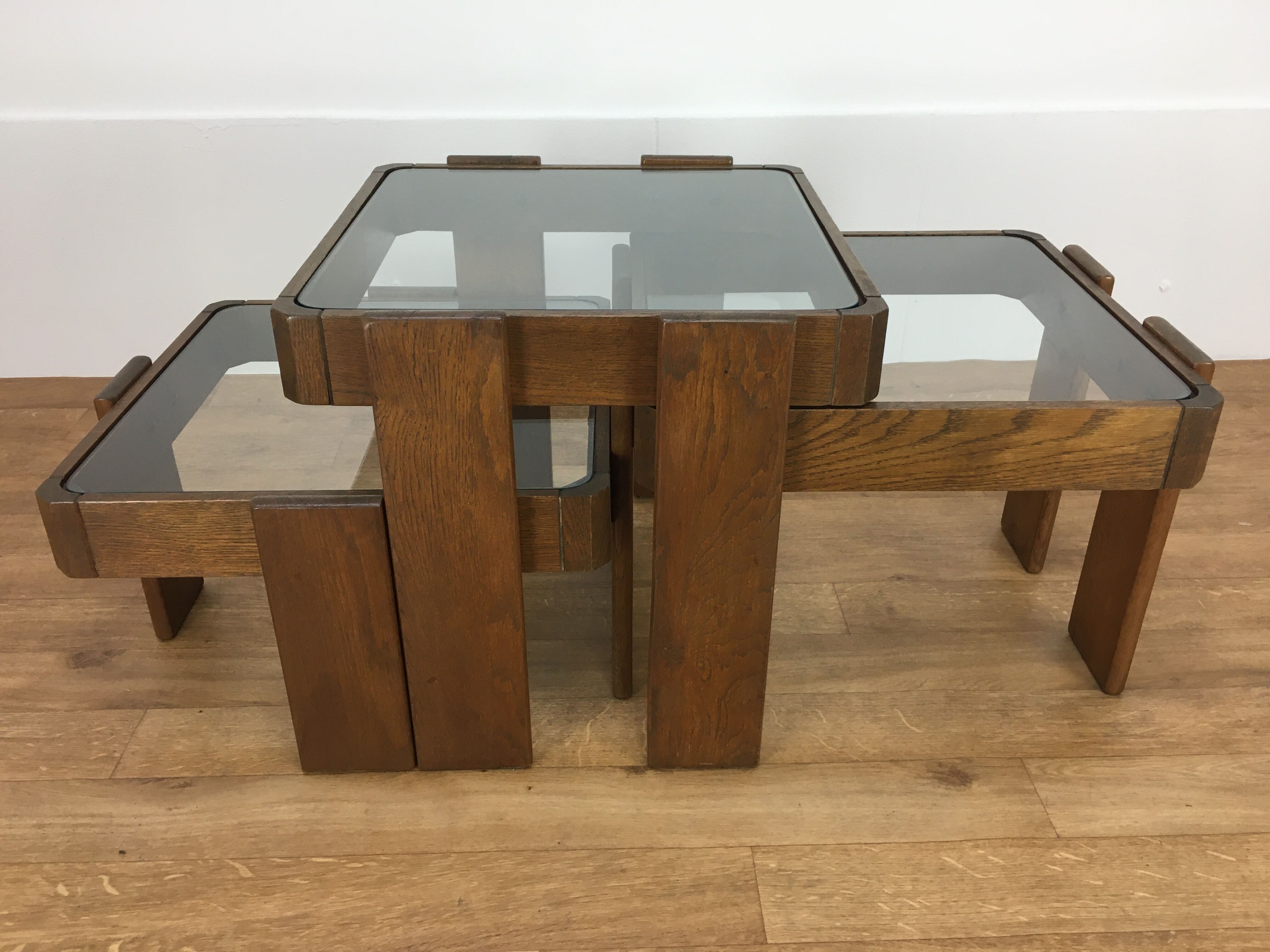 3 trundle tables by Gianfranco Frattini 1960, Italian design