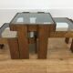 3 trundle tables by Gianfranco Frattini 1960, Italian design