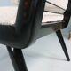 2x 'boomerang' h. mitzlaff, e. schmidt for soloform, bouclé lounge chairs, 1953