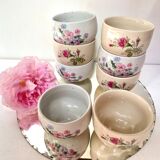 Vintage stoneware coffee tea cups