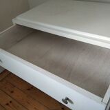 White dresser 3 pine drawers