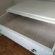 White dresser 3 pine drawers