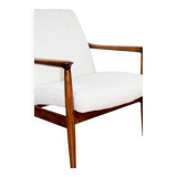 Fauteuil GFM-64, conçu par Edmund Homa dans les années 70, blanc ivoire - 2 pièces disponibles.