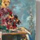 Afternoon bouquet, still life, oil on canvas signed