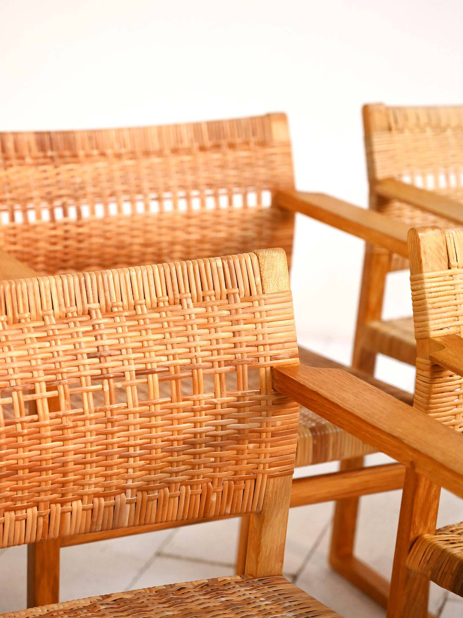 “BM62” Chairs by Børge Mogensen Lauritsen 1950s