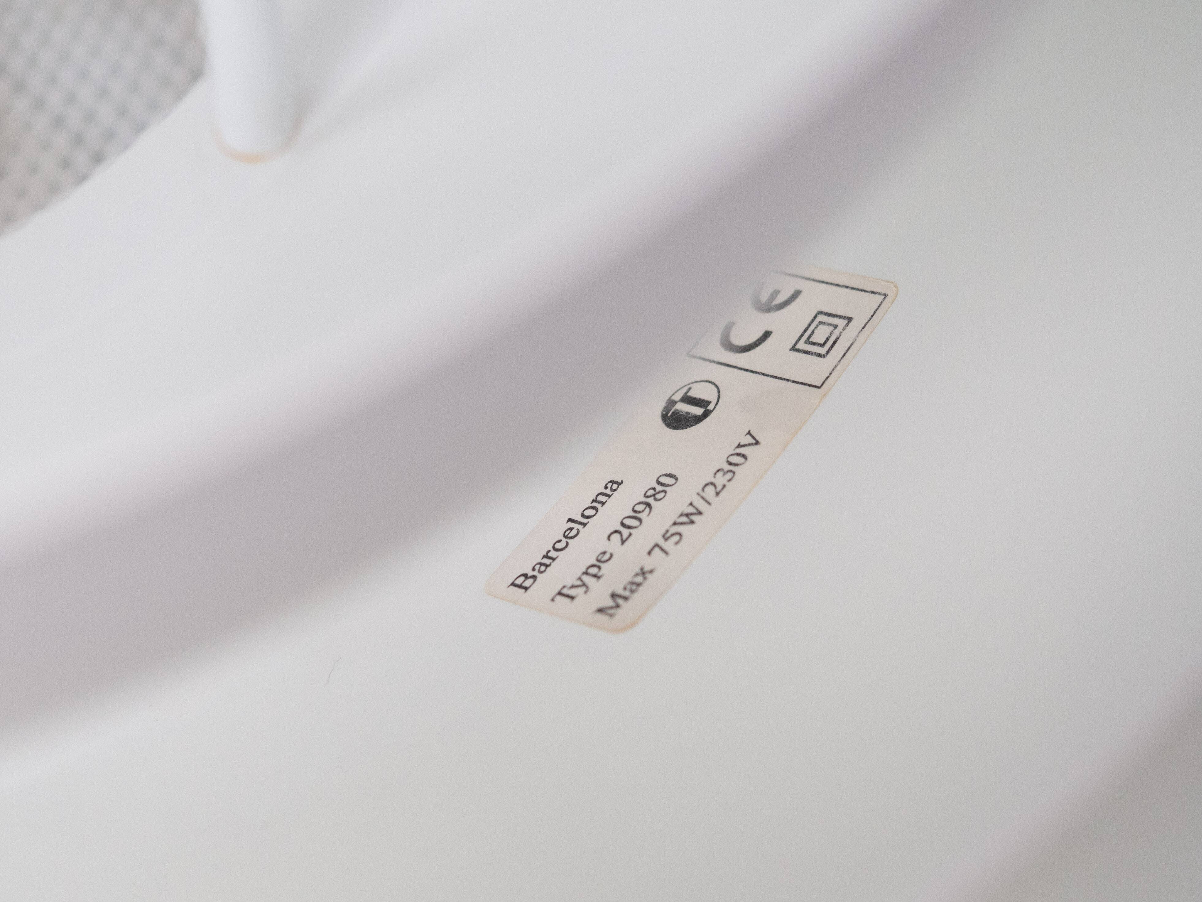 Danish vintage pendant lamp Barcelona by Bent Karlby, Lyfa, 1960s