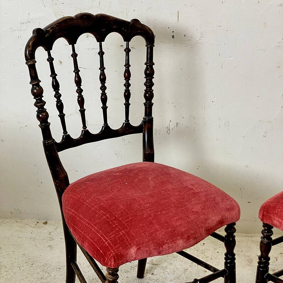 Pair of Napoleon III chairs