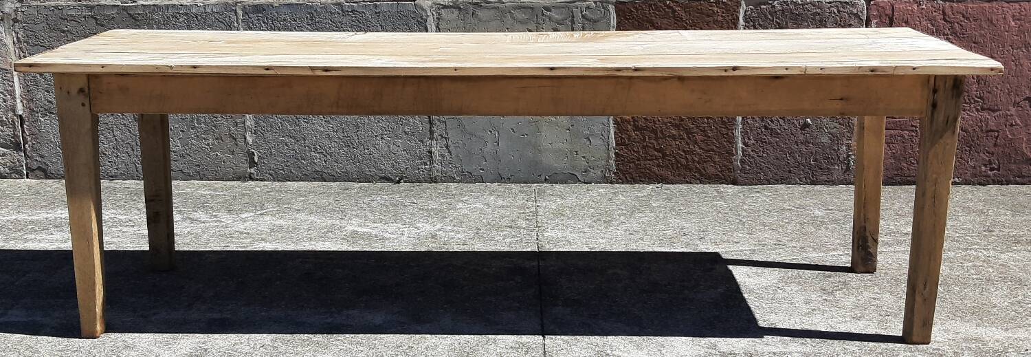 Large farmhouse table. (238 x 77cm.)