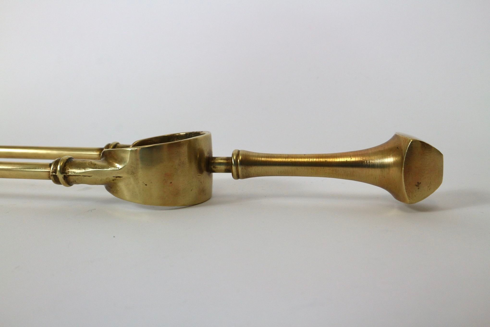 Vintage brass fireplace accessory set