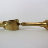 Vintage brass fireplace accessory set