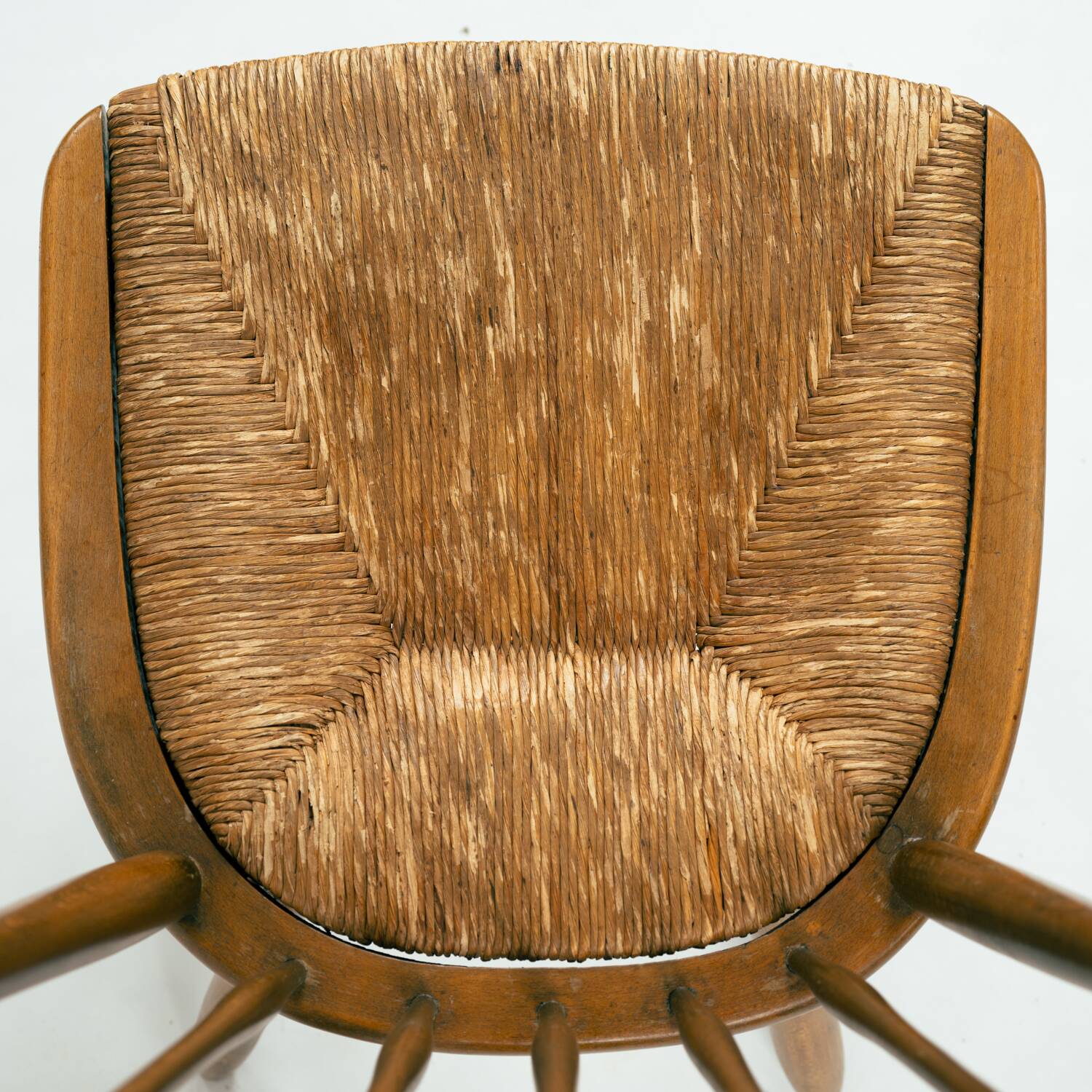 Wsk chair by Arno Lambrecht, 1950s in straw wicker and beech