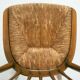 Wsk chair by Arno Lambrecht, 1950s in straw wicker and beech