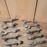 Set of ten knife holders