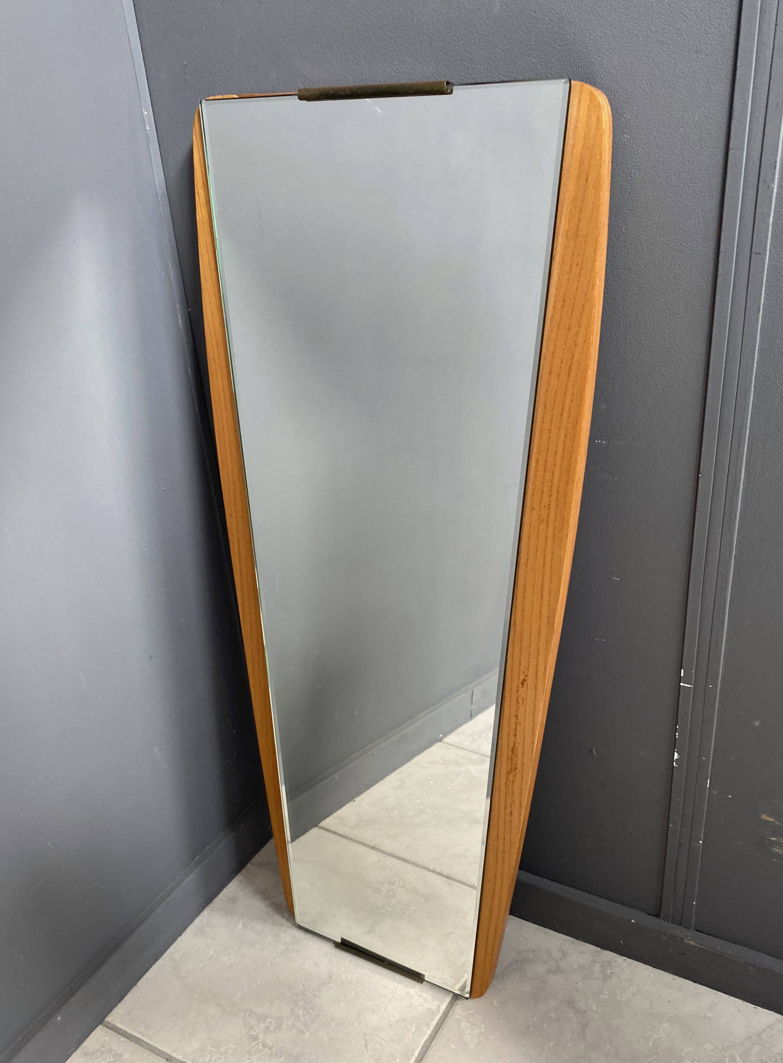 Miroir en bois, années 1960