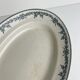 Large oval ironstone dish model "Laurels" by Moulins des Loups - Hamage, 1900
