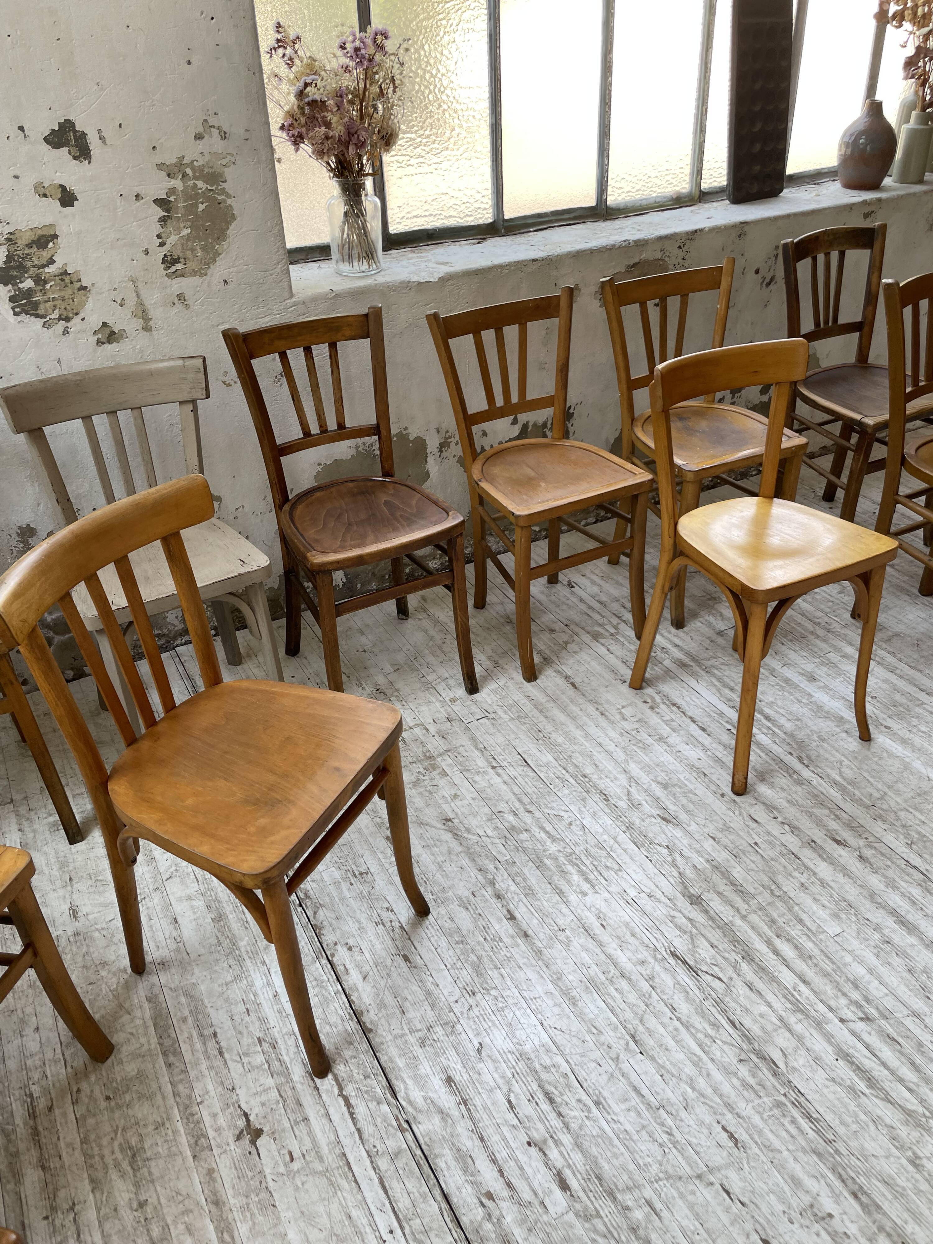 Set 11 Baumann bistro chairs